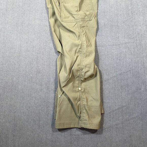 PrAna Mens Relaxed Fit Olive Cargo Pants 28/30 Snap Hem Cotton Durable Outdoor - Picture 14 of 14
